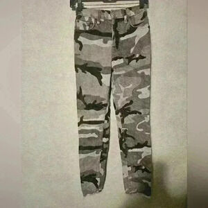 RE/DONE Originals Camo High Rise Ankle Crop Jeans